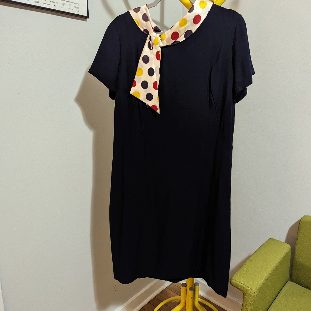 Vintage Polka Dot Collar Dress